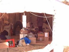 Dit is een blik in de grote DND tent